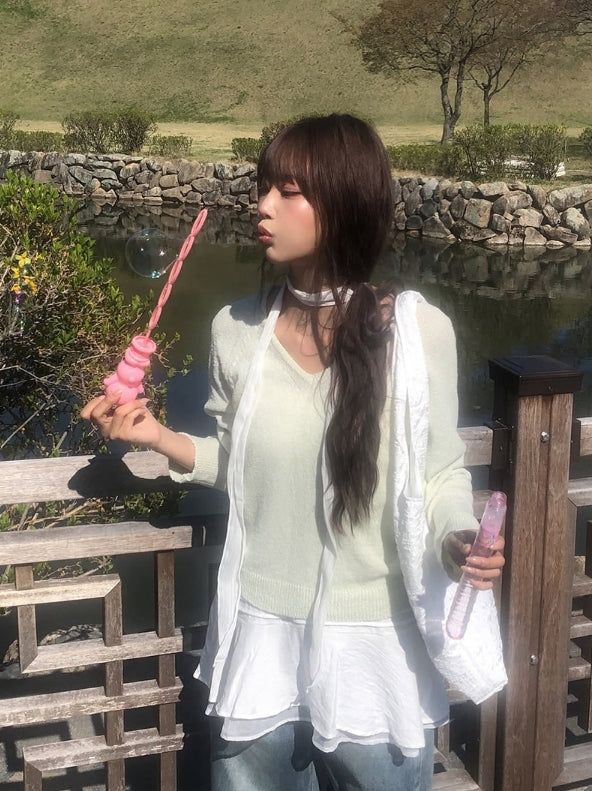 anyonemore（エニーワンモアー）の「Wopi See-through Line Scarf Muffler（Fashion Accessories）」