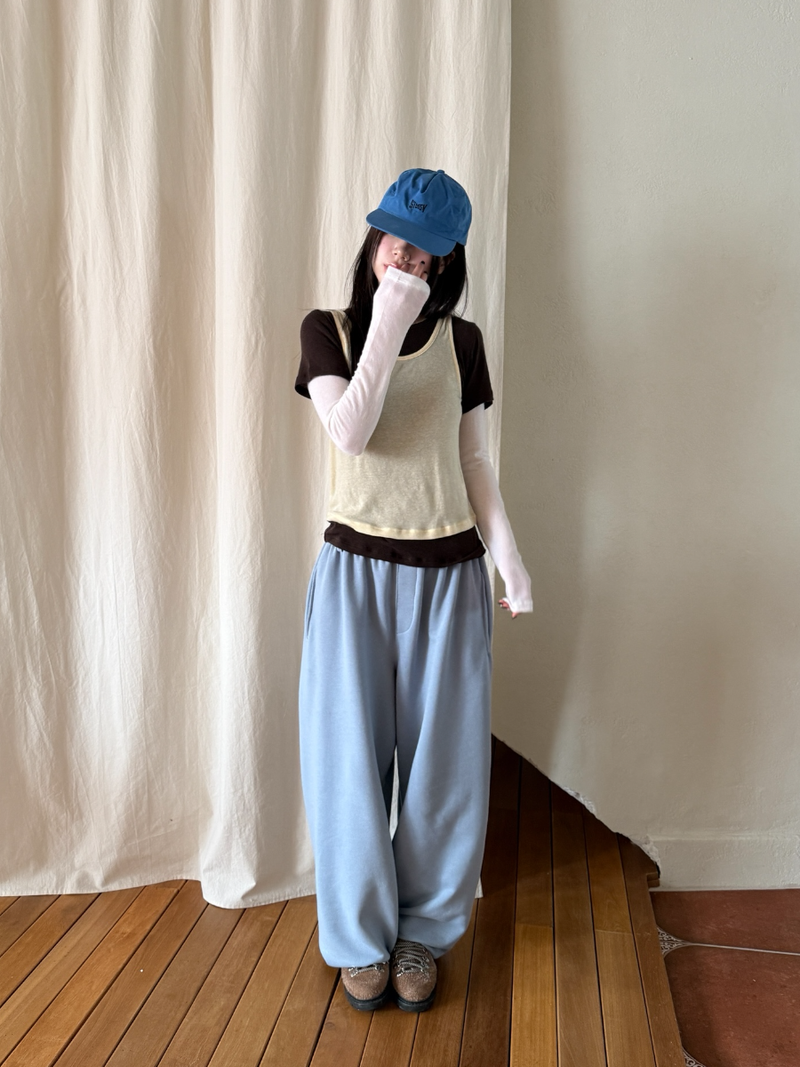 belted sweat pants