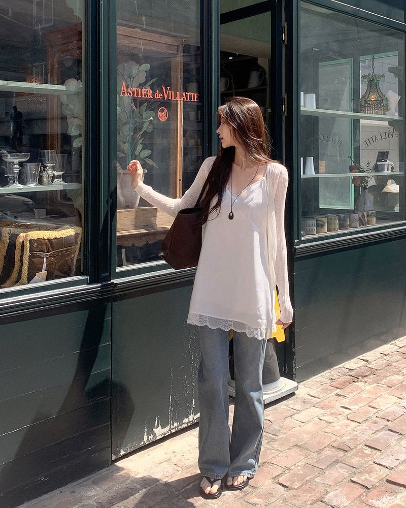 Kom lace layered blouse