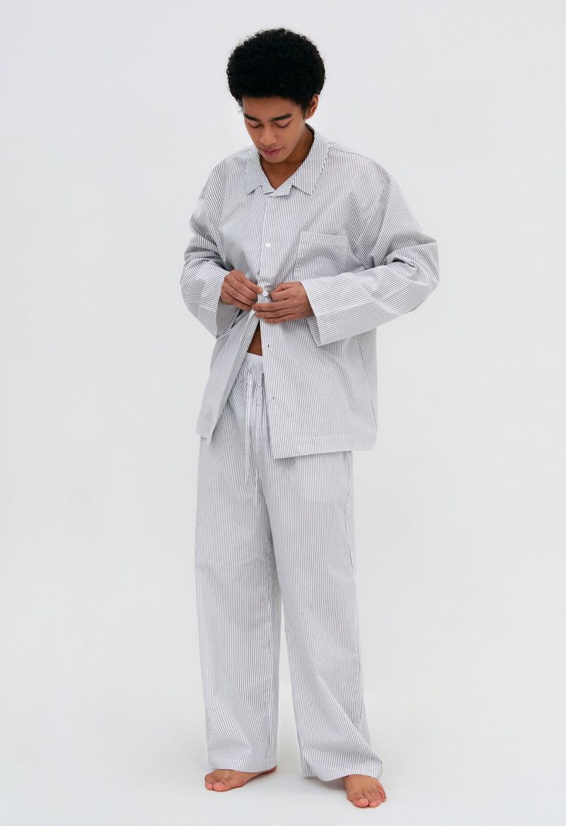 Stay Stripe Pajamas Long Set (3 Colors)