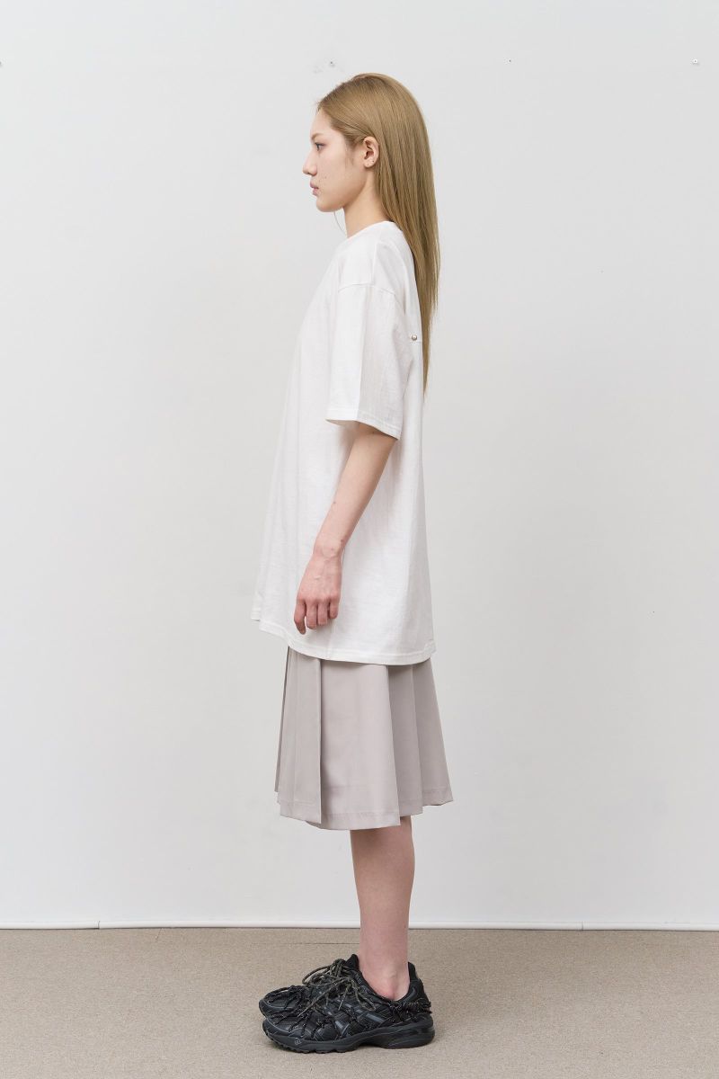 (W) Age Snap Pleats Skirt