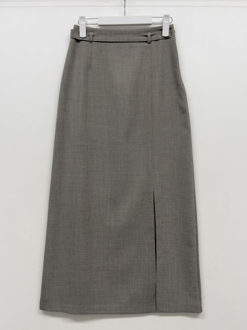 [SS] Bocashi Button Long Skirt
