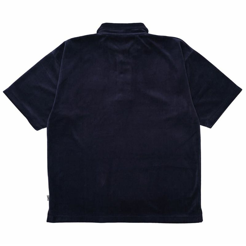 EXAMPLE MINI ROUND LOGO PATCH VELVET POLO SHIRT