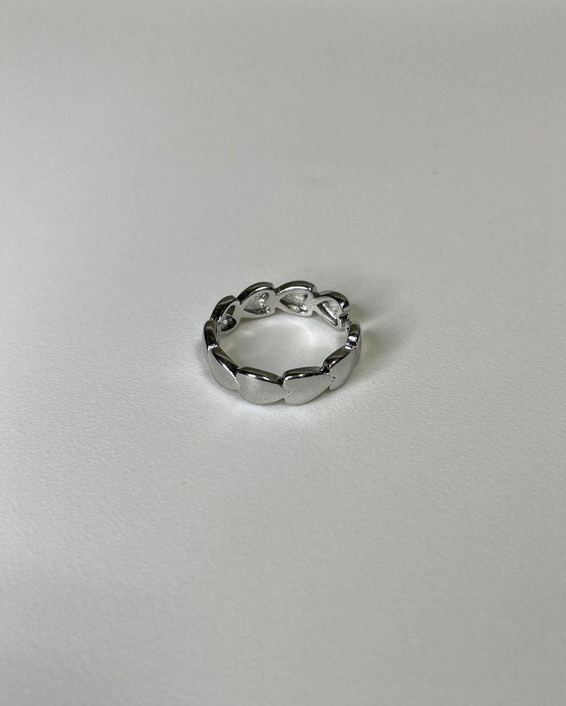 heart line ring (925silver)