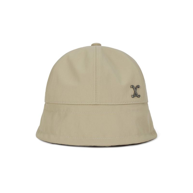 VA Curved Stud Nylon Bonnet Hat / Beige