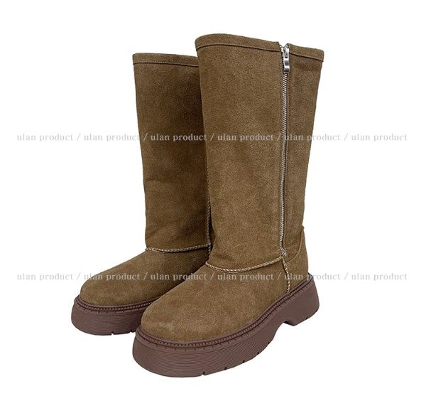 Maxi zip up long ugg boots