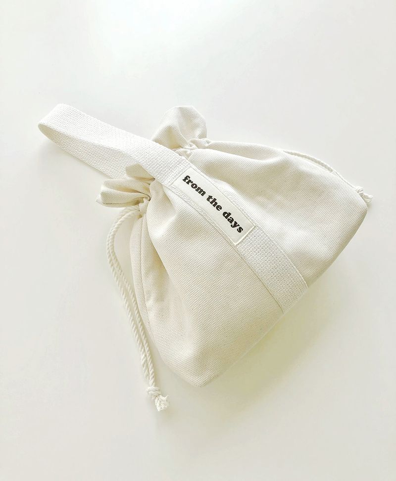 【MADE】Canvas Pouch Bag - Ivory