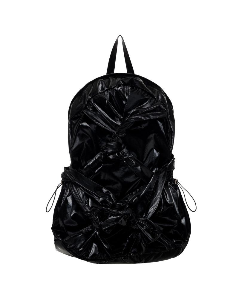 Knotted Backpack (Glossy-Black)