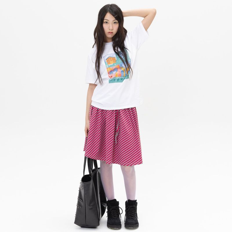 Twister Storybook Tee - White
