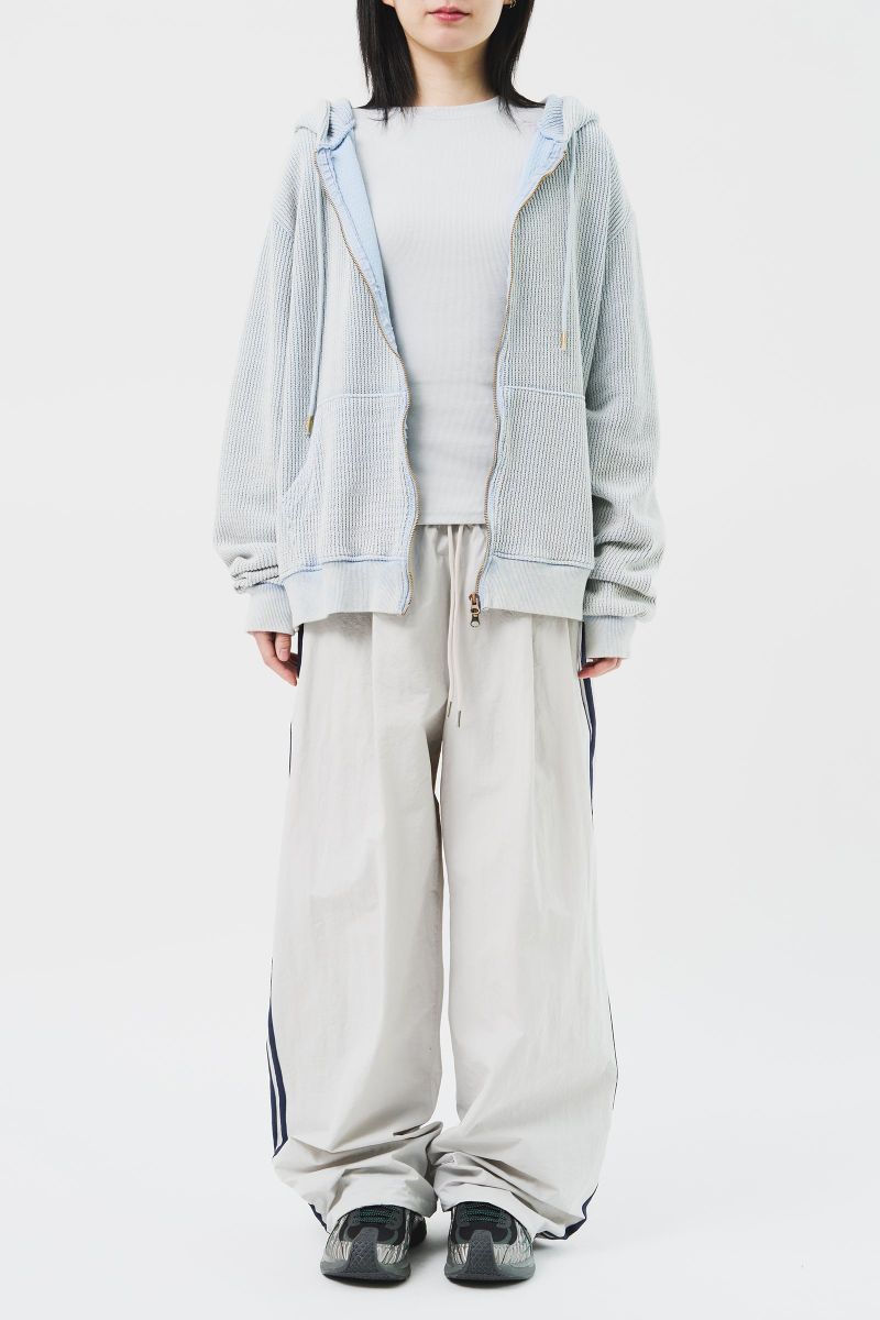 Luar Washed Knitted Zip Hoodie (3color)