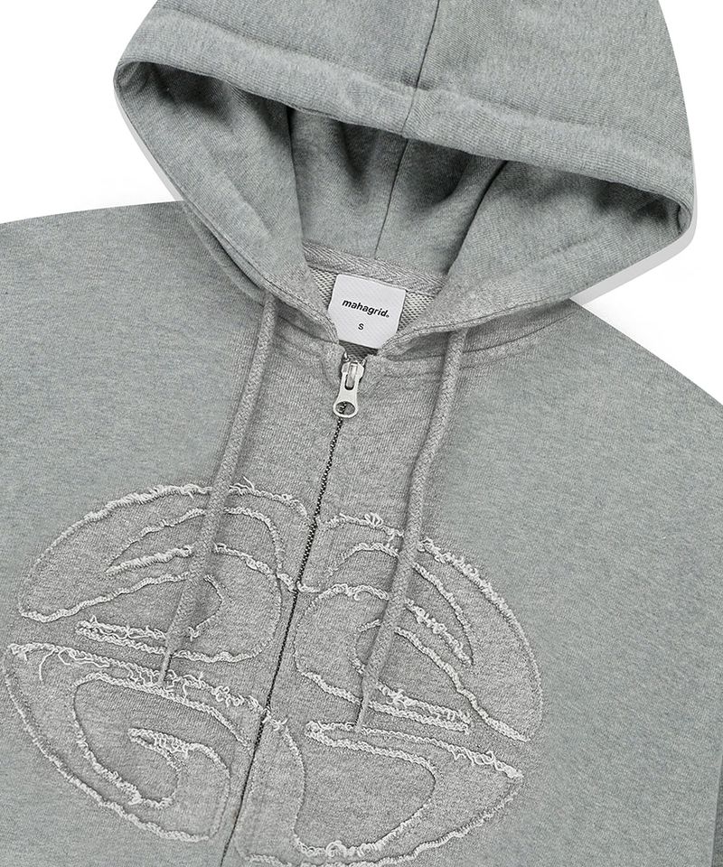 ECLIPSE RAW CUT ZIP UP HOODIE