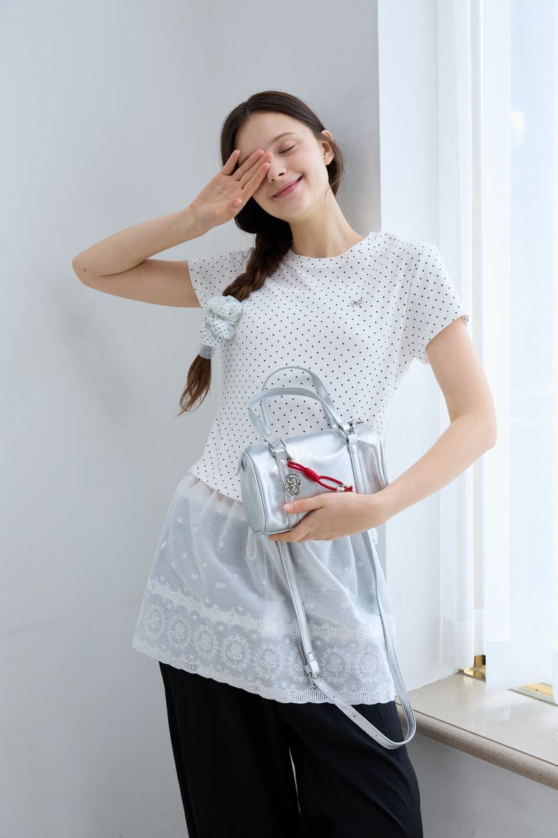 [2EA 1SET] LOVELY DOT SHIRRING SCRUNCHIE