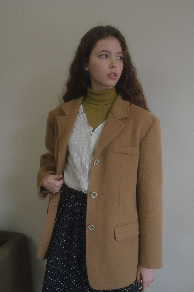 Daddy handmade half coat_camel