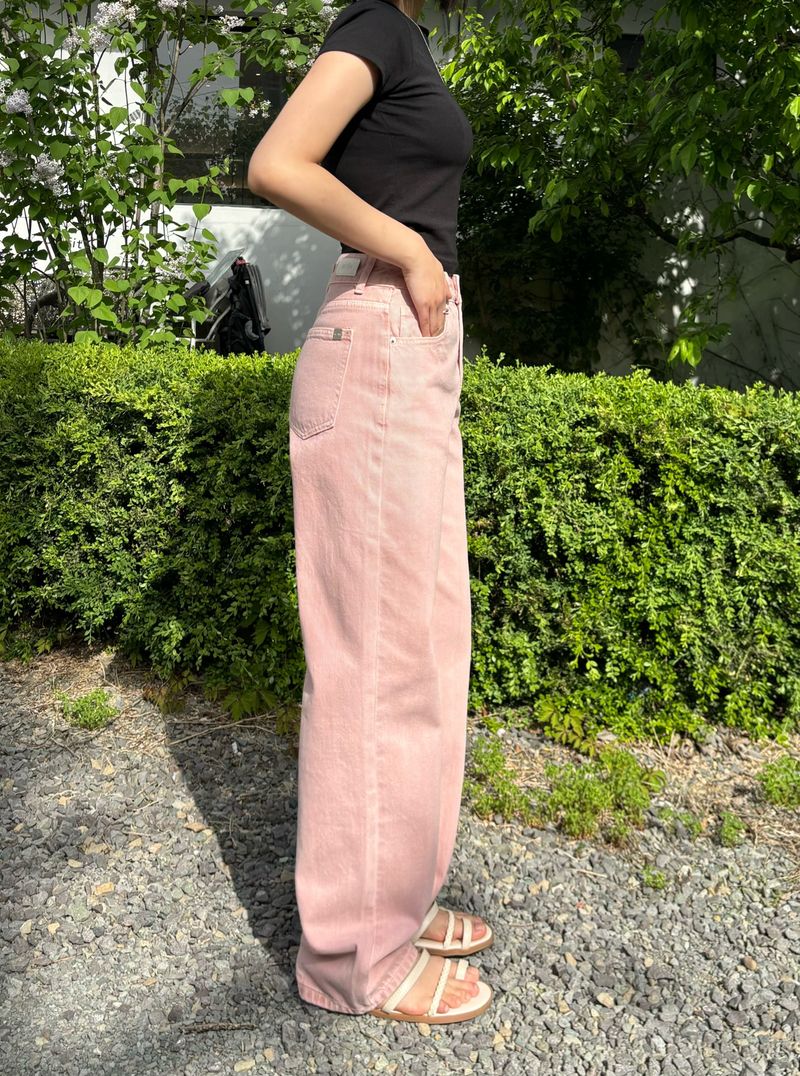COTTON CANDY DYING SEMI WIDE FIT DENIM PANTS code 21002
