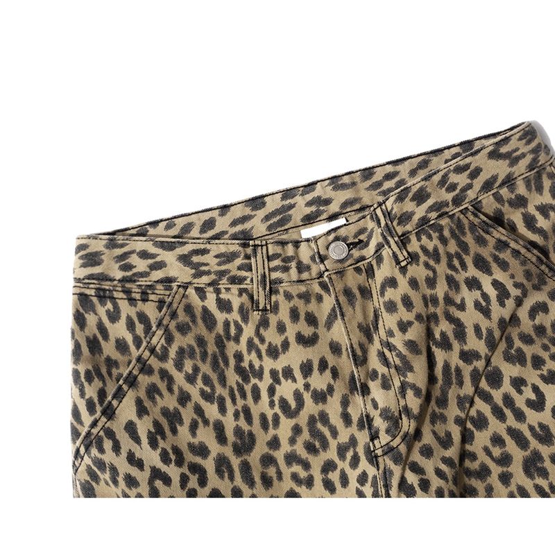 LB Leopard Carpenter Pants (Beige)