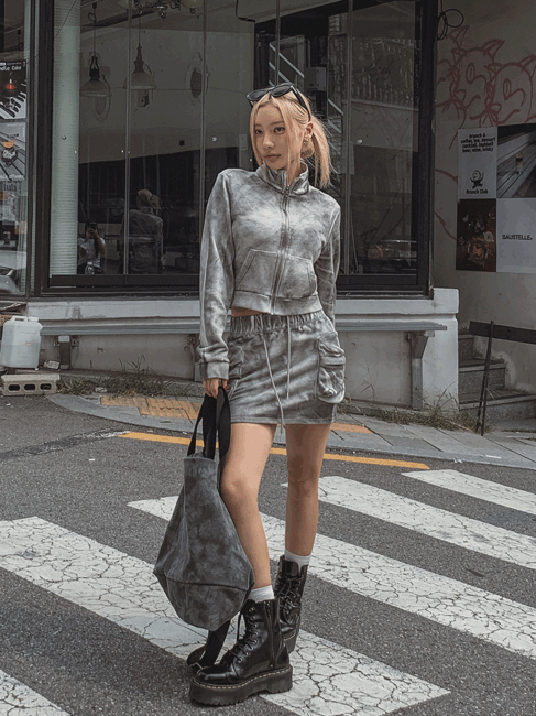 ULAN(ユレン)の「Kent dirty cargo skirt(Skirts)」