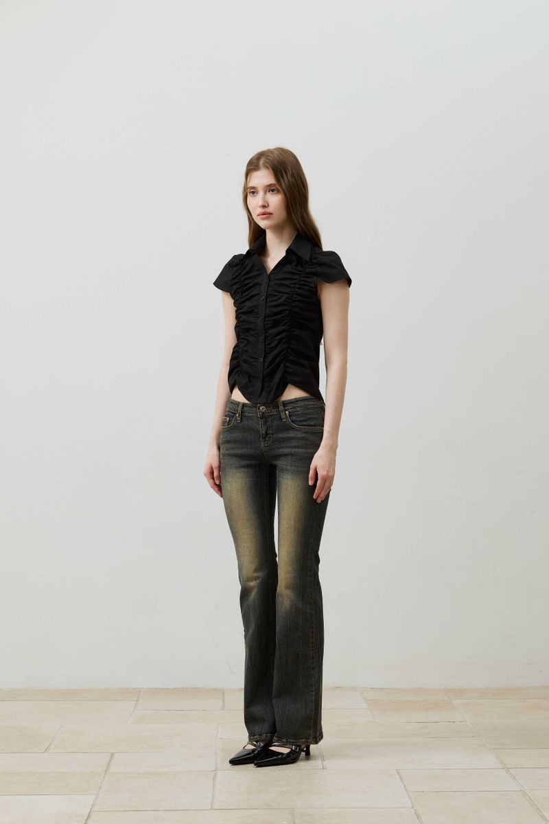 CIEL BOOTCUT DENIM PANTS / BLUE