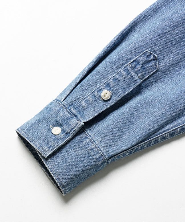 26SS★ Grit Slub Denim Shirt