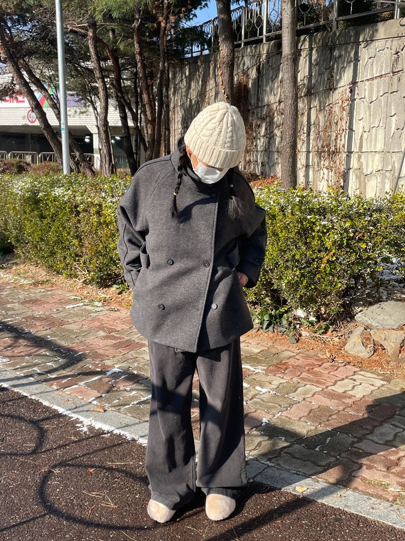 Zelda double pea coat