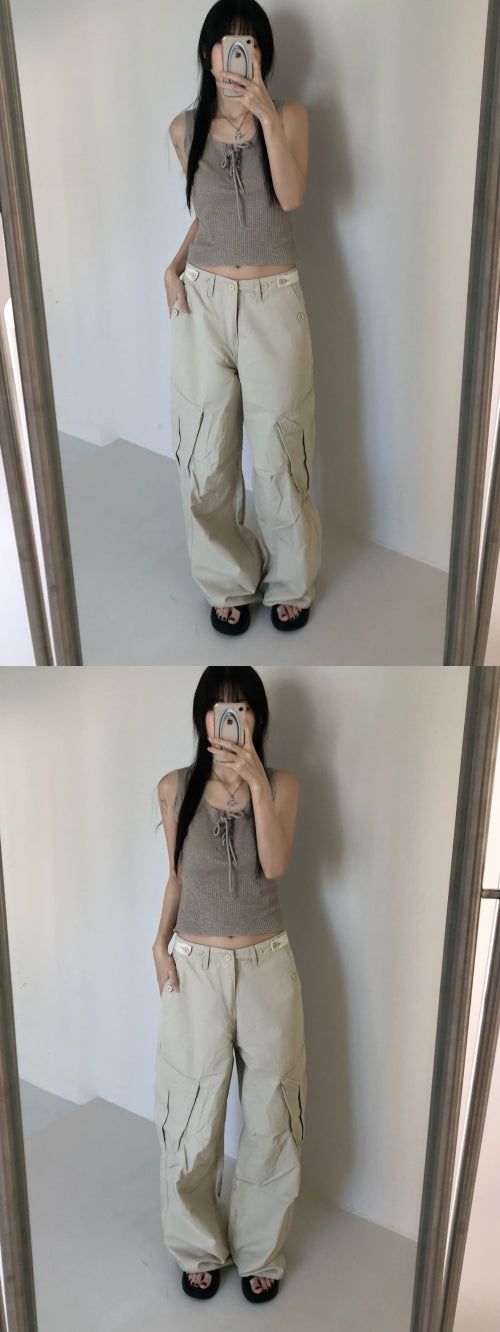 Draw cargo pants (2 colors)
