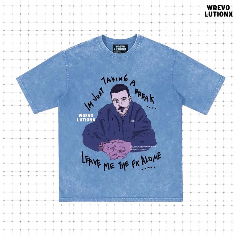 WREVOLUTIONX by WooLeeX（レボリューションエックス バイ ウーリーエックス）の「JB's Just Taking a Break Washed T-Shirt (Blue)（Tops）」