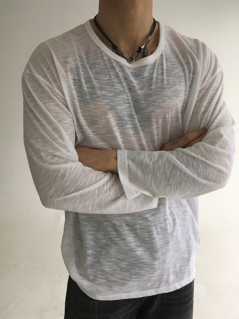 see through long sleeve(3colors)