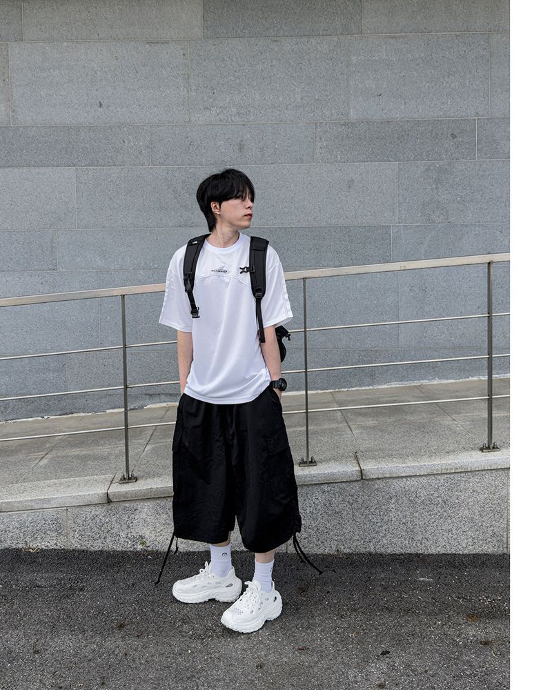 Shuren Shirring Cargo Bermuda Pants