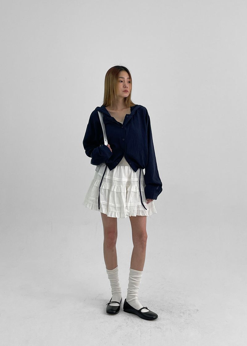 BLACKUP（ブラックアップ）の「[MADE] Kissen Summer Crop Hooded Shirt（Tops）」