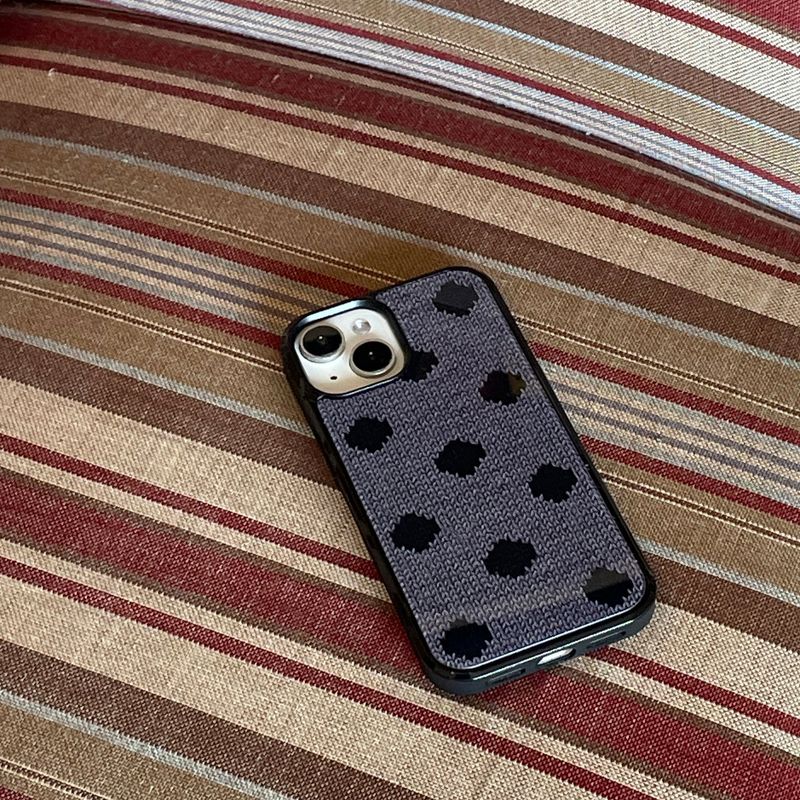 DOT GLASS BUMPER CASE_ GRAY & BLACK