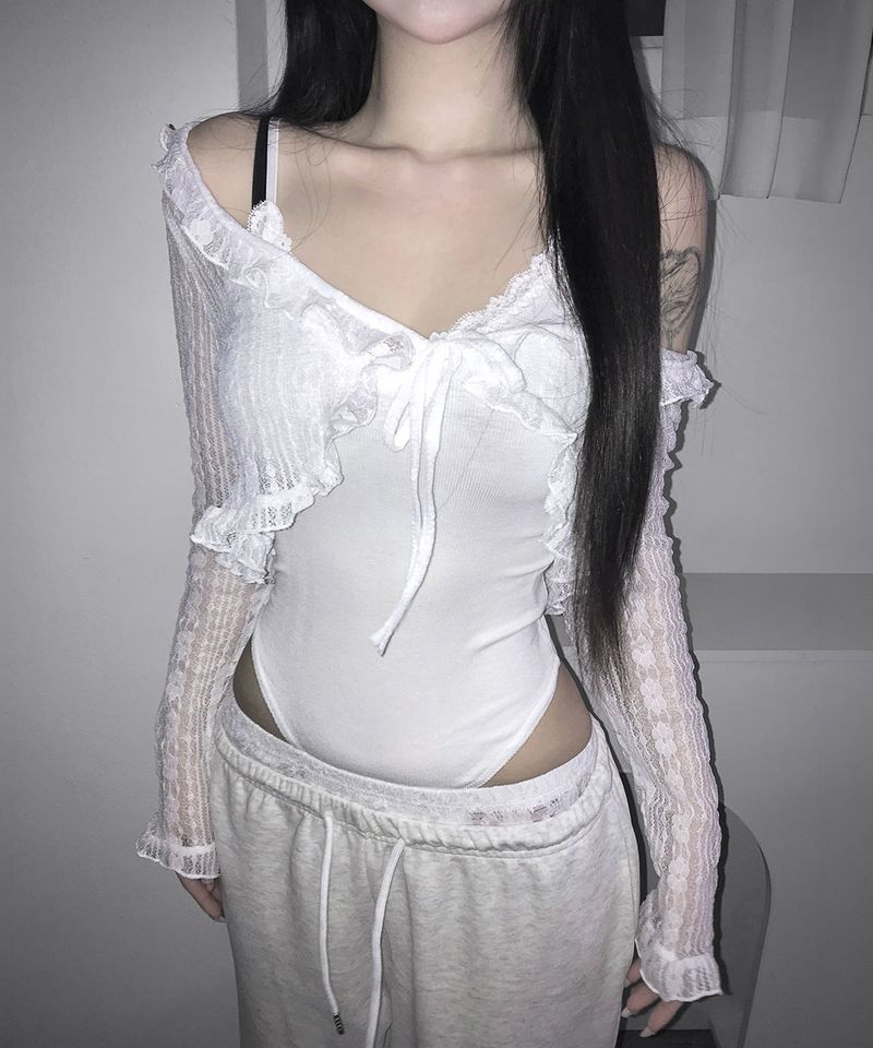 lace bodysuit (4colors)
