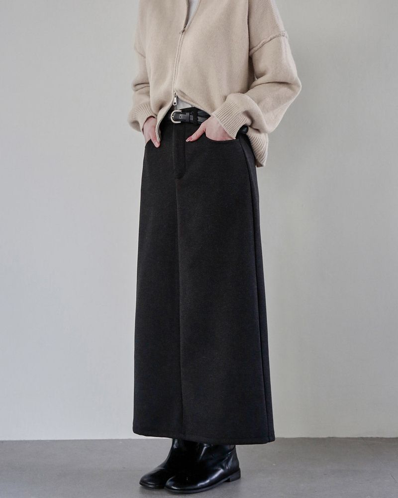 Nuo Belt Long Skirt