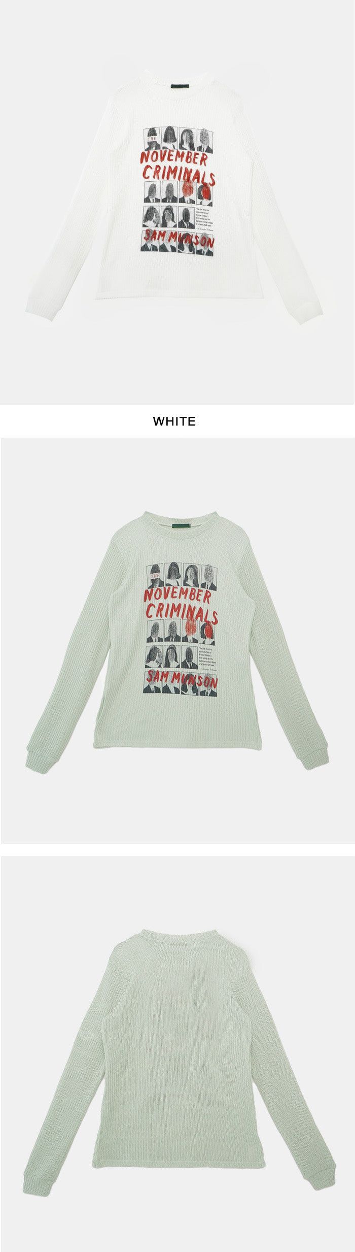 Scene Printing Slit Knit