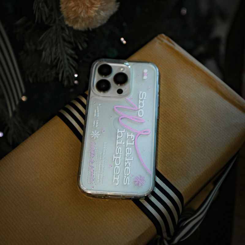 【MADE】(2type) Snow Pink Jelly hard Phone case