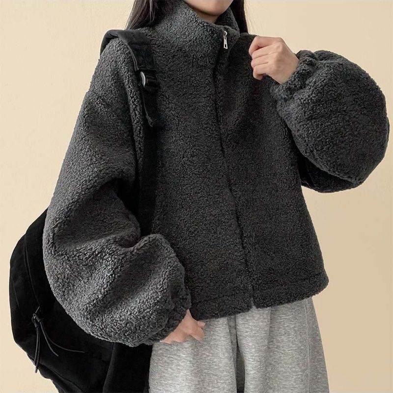 Pelo Thick Dumble Fleece Zip-Up Jumper