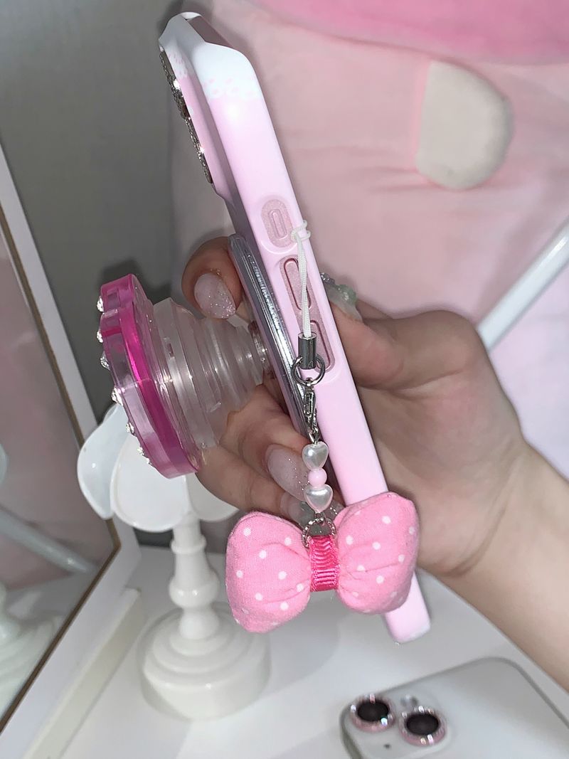 ribbon pop keychain/phone charm
