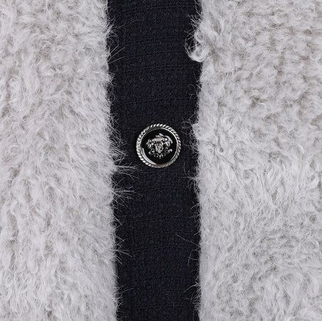 Superior tweed fur jacket