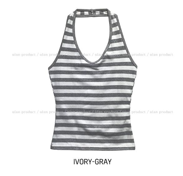 Molly Stripe Halter Sleeveless