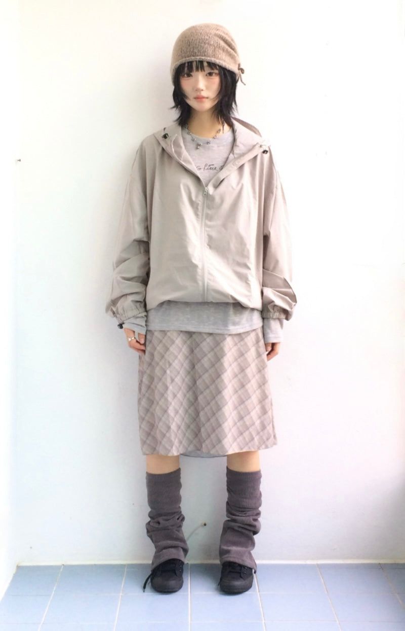 More cross checkered skirt