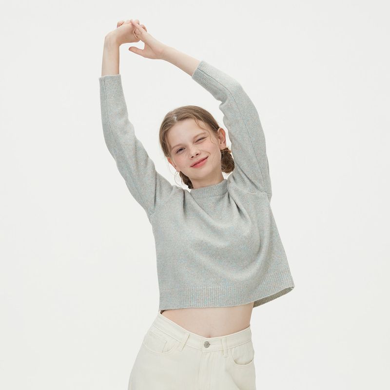 ROUND NECK WOOL KNIT_MINT