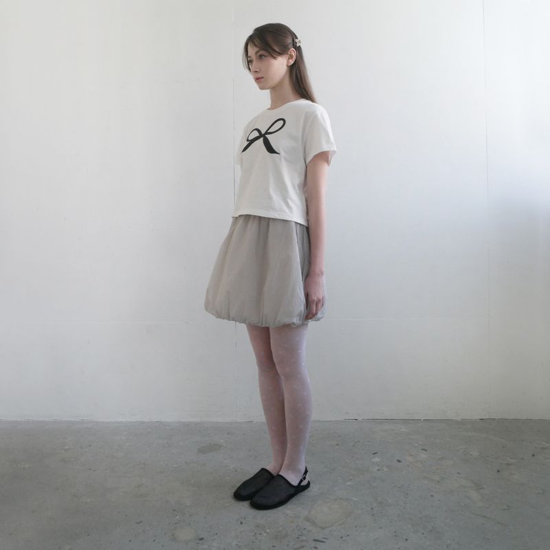 Gray Nylon Pumpkin Skirt
