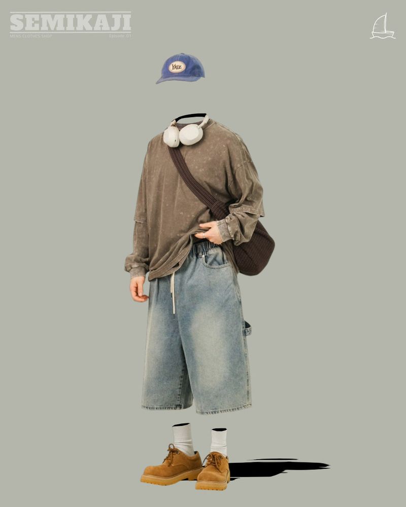  [SEMADE] ロング エッセンシャル ソルト ピグメント スリーブ 
