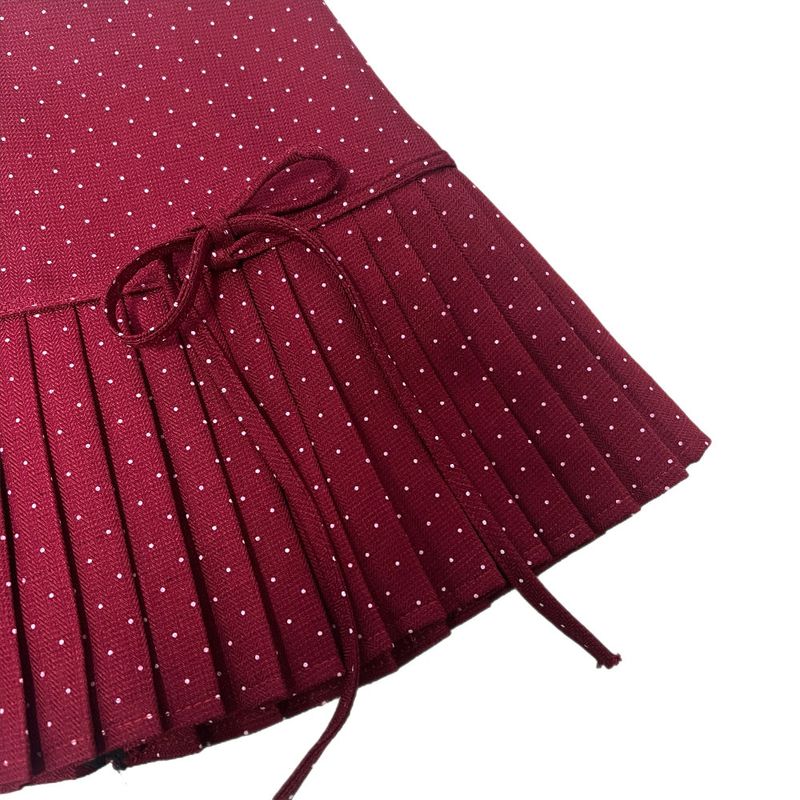 Melody Dot Pleated Mini Skirt (3 colors)
