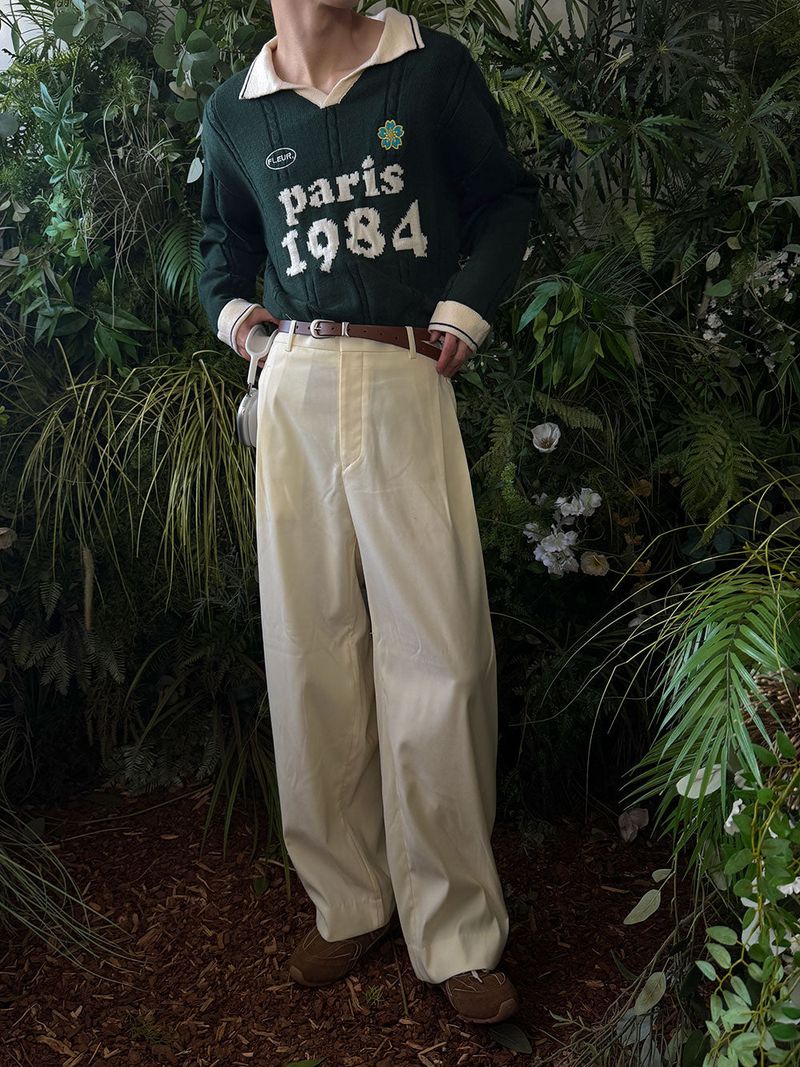 ASCLO Side Three Tuck Slacks (4color)