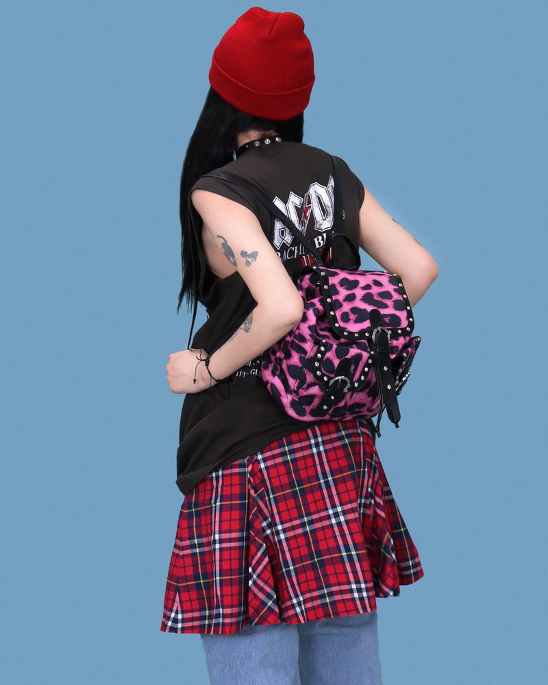 pinky leopard gyaru-! backpack