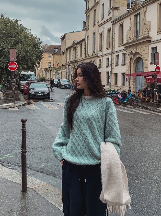 DIA Argyle Over Wool Knitwear