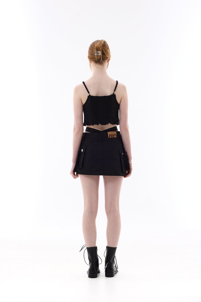 GAGA RIBBON BUSTIER / BLACK