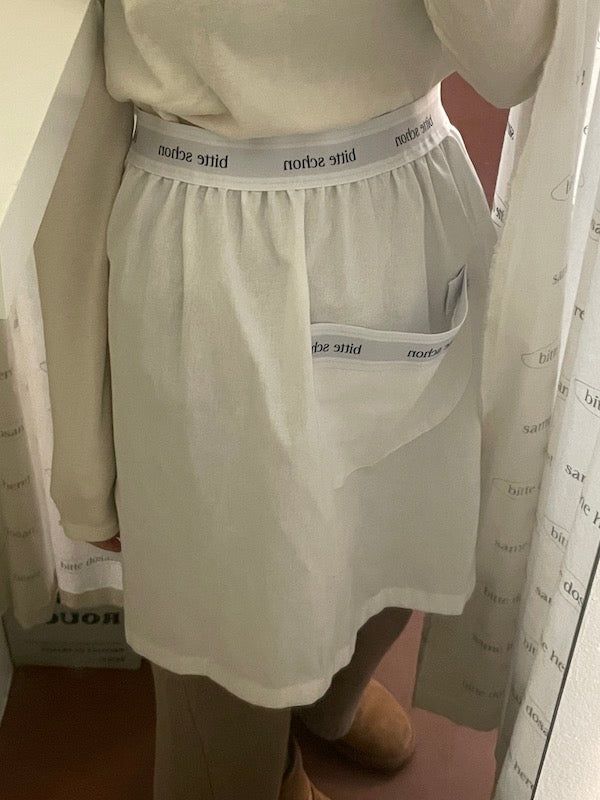bitteschon band-waist apron
