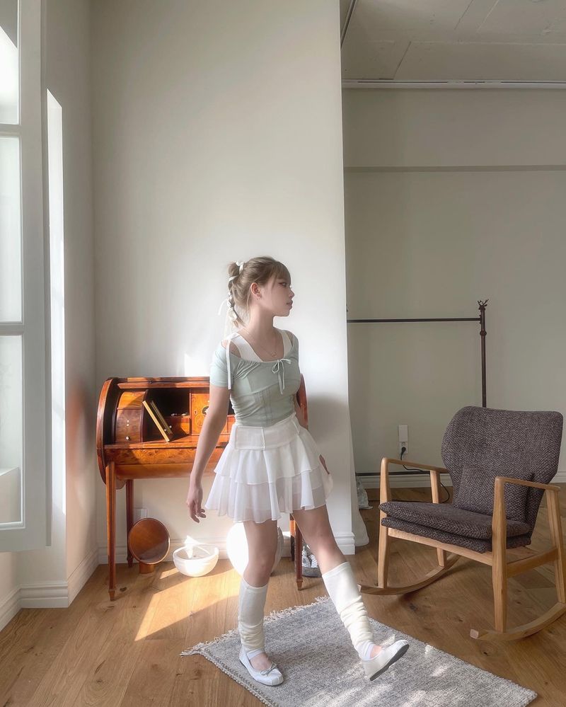 heenytsuki（ヒニツキ）の「ballerina cancan chiffon skirt（Skirts）」