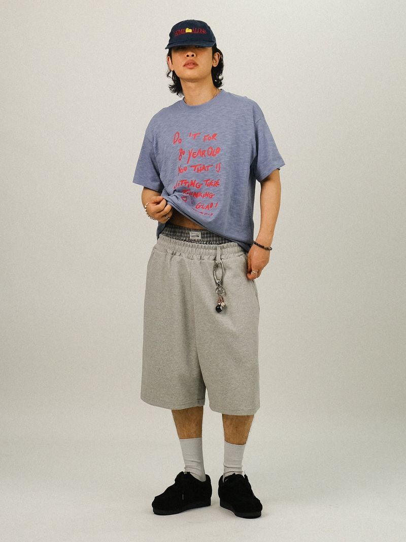 DO チェック トランク レイヤード スウェット パンツ