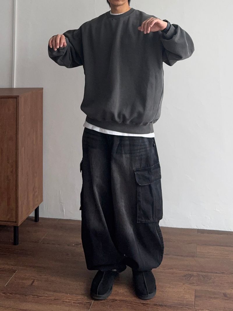 Over Pigment Round Sweatshirt (No.798)